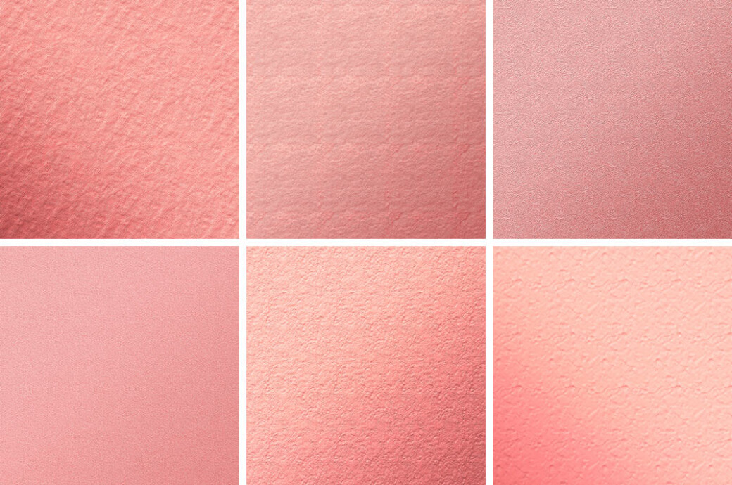 Rose Gold Foil Textures