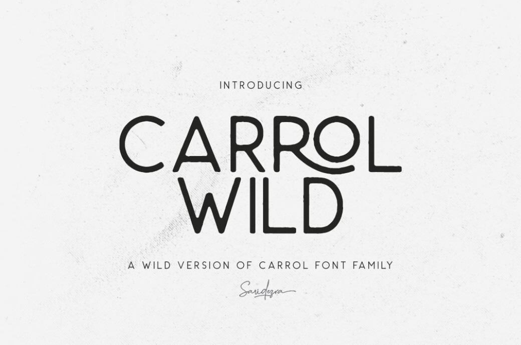 Carrol Wild Sans Serif Typeface