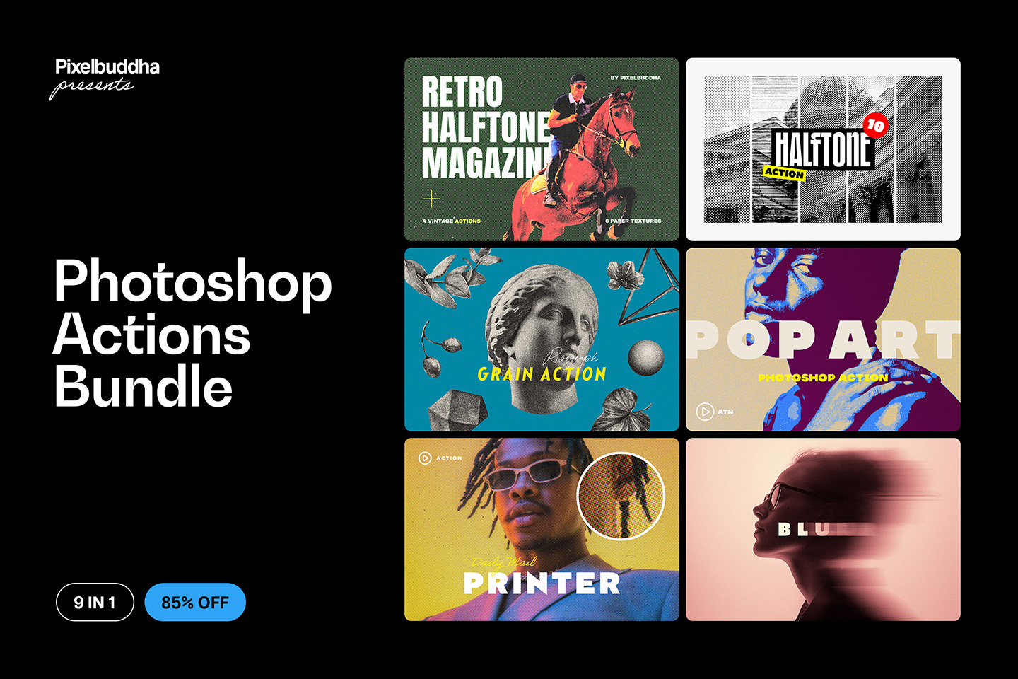Photoshop Actions Bundle by Pixelbuddha