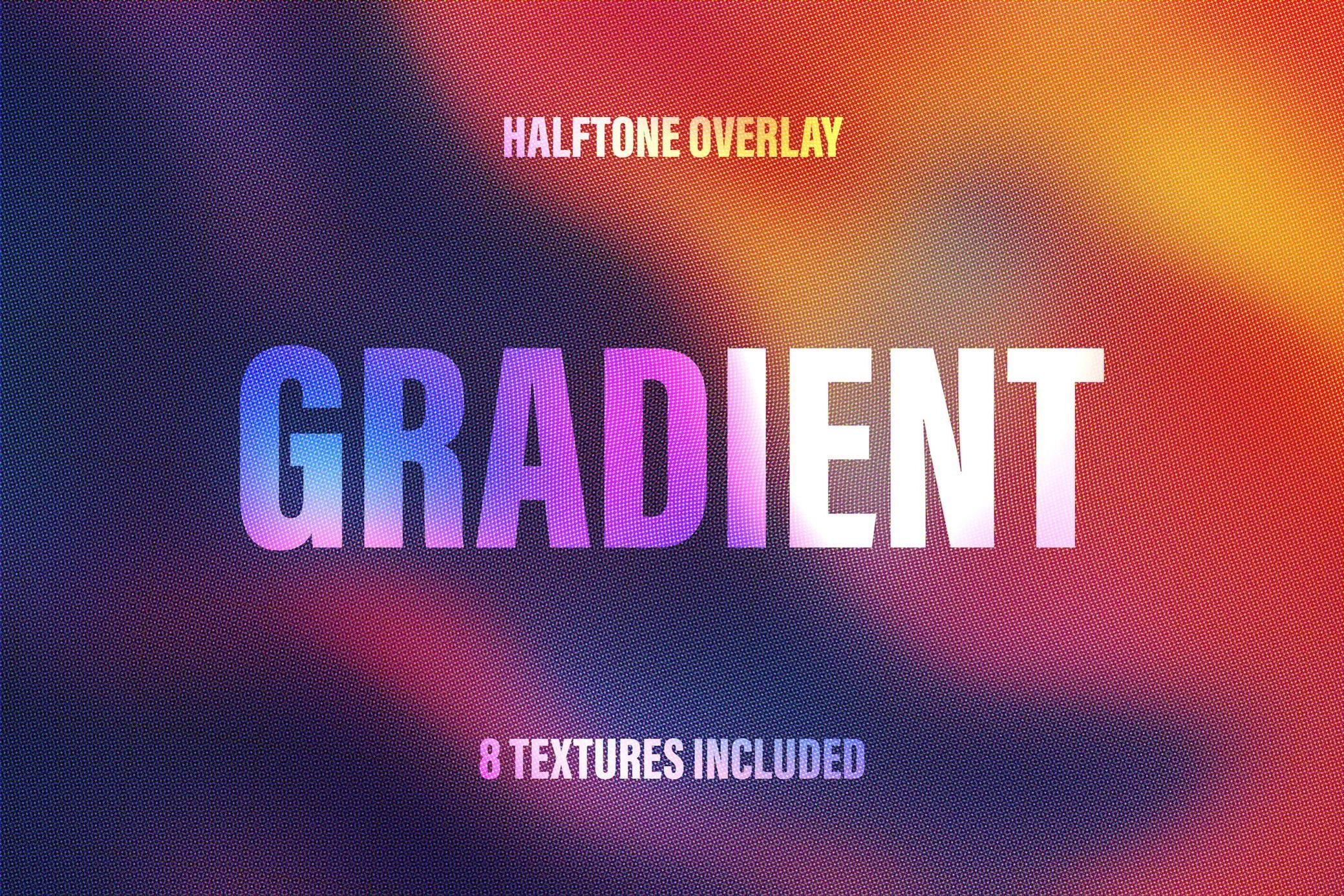Screen Halftone Gradient Backgrounds
