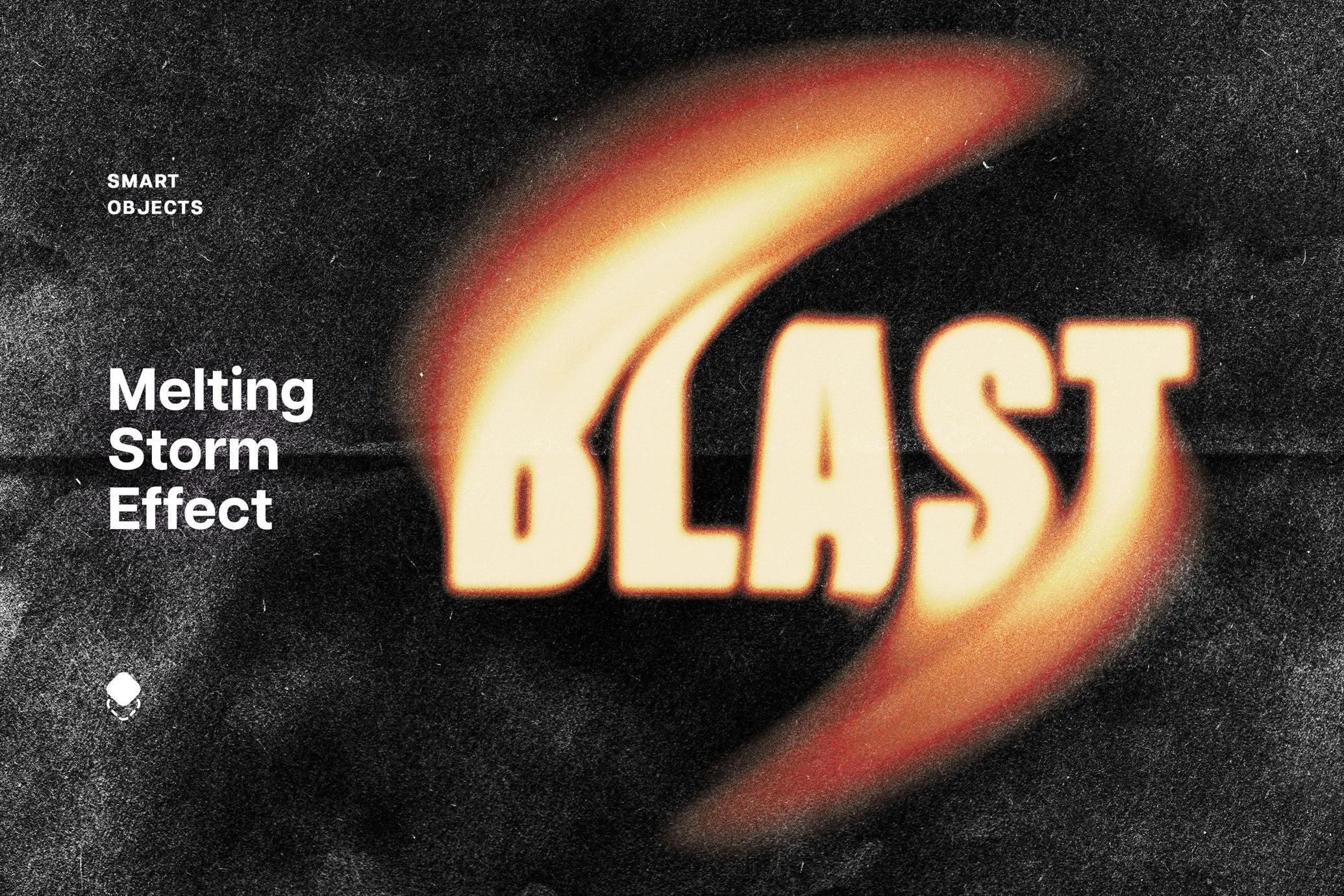 Paper Storm Melting Text Effect
