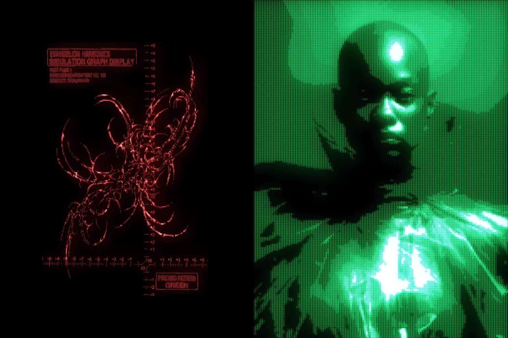 Analog Retro-Futuristic Monitor Effect